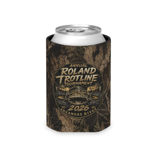 Roland Trotline Tournament 2026 Arkansas River Camo Can Koozie