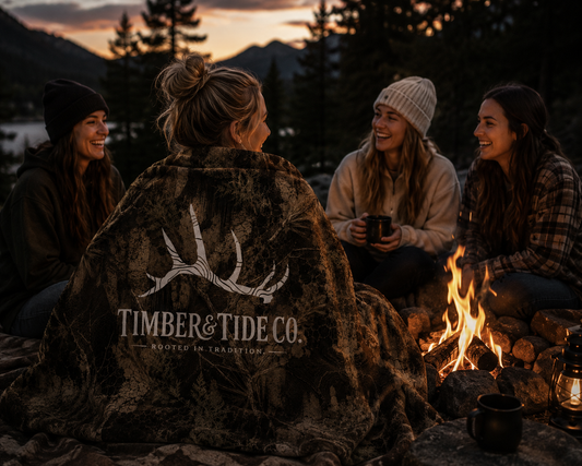 Plush Blanket — Timber & Tide Co. Camouflage Antler Velveteen Throw