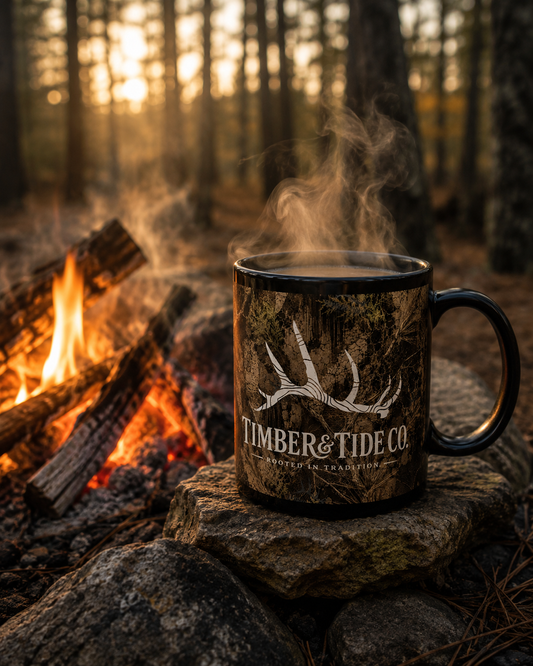 Timber & Tide Co. Camouflage Black Mug
