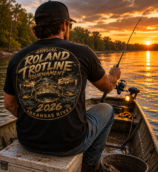 Roland Trotline Tournament T-Shirt — Annual 2026 River Fishing Event